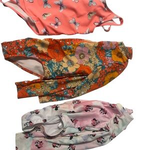 Carter's Colorful Floral and Butterfly Swimsuit Set